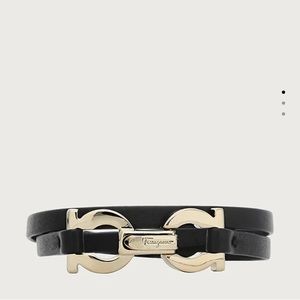 Black Leather Bracelet - Wrap on